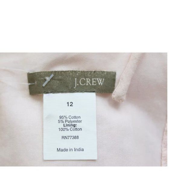 J CREW Pink Cotton Sun Dress Size 12 New With Tags - Picture 5 of 6